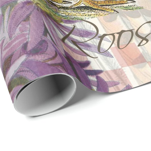 ヴィンテージロスタフランスのーコラージファームペット ラッピングペーパー (ロールコーナー)