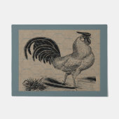 ヴィンテージロスターカントリーファームとペット ドアマット (正面)