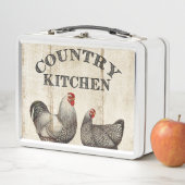 ヴィンテージロスターズカントリーレシピボックス メタルランチボックス (インサイチュ)