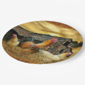 ヴィンテージロスターヘンズバ素朴ンクープ ペーパープレート (アングル)