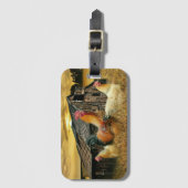 ヴィンテージロスターヘンズバ素朴ンクープ ラゲッジタグ (正面縦)