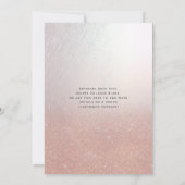 ヴィンテージロセゴールド高級ダマスクティアラキンセアニラ 招待状 (裏面)