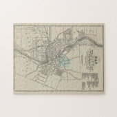 ヴィンテージロチェスターNYの地図(1838) ジグソーパズル (横)