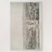 ヴィンテージロチェスターNYの絵図(1854) ジグソーパズル (縦)