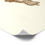 ヴィンテージロッカーブラウンチェア1900s家具クール ポスター (角)