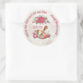 ヴィンテージロッキングビクトリアン馬クリスマスキッチン ラウンドシール (バッグ)