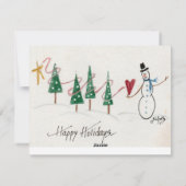 ヴィンテージロッキングホースオンスペックルドライス紙 シーズンカード (裏面)