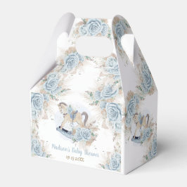 ヴィンテージロッキングホースパンパスベビーブルーフローラ フェイバーボックス