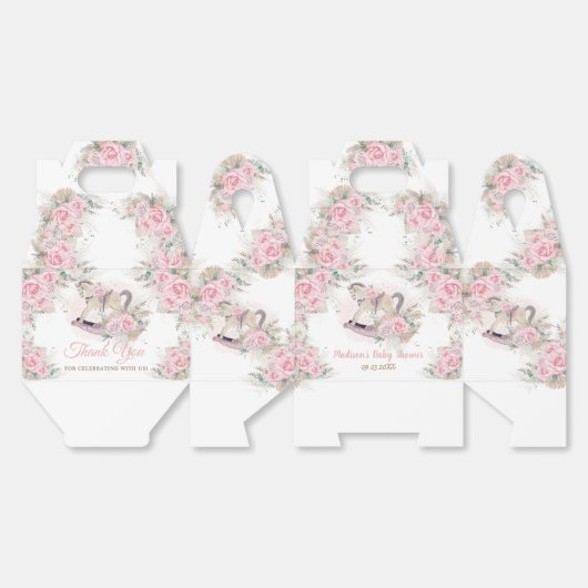 ヴィンテージロッキングホースパンパベビーピンクフローラ フェイバーボックス (見開き)