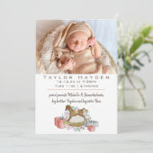 ヴィンテージロッキングホース写真誕生のお知らせ 案内状 (スタンド正面)