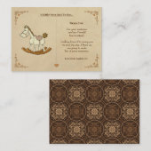 ヴィンテージロッキングホース札 ノートカード (正面/裏面)