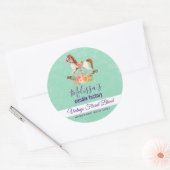 ヴィンテージロッキング馬キャンドルソープ ラウンドシール (封筒)