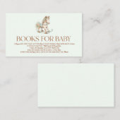 ヴィンテージロッキング馬赤ちゃんシャワーベビー エンクロージャーカード (正面/裏面)