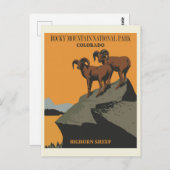 ヴィンテージロッキーマウンテンナショナルパークコロラド ポストカード (正面/裏面)