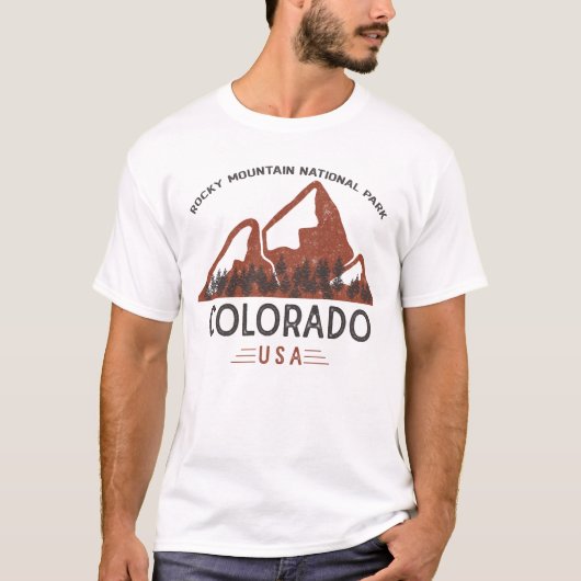 ヴィンテージロッキーマウンテン国立公園 Tシャツ (正面)
