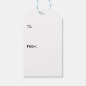 ヴィンテージロックオン動揺してウッドドアギフトラベル ギフトタグ (裏面)