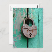 ヴィンテージロックグリーンドア ポストカード (正面/裏面)