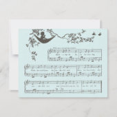 ヴィンテージロックバイ赤ちゃんシャワー招待状 招待状 (正面)