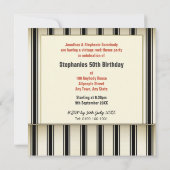 ヴィンテージロックビニール記録パーティの招待状 招待状 (裏面)