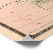 ヴィンテージロックフォードILの地図(1886) ポスター (角)