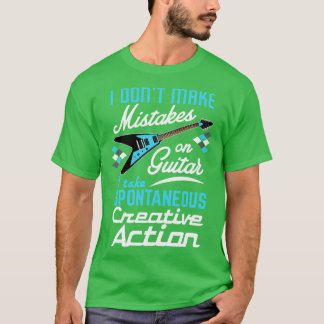 ヴィンテージロックンロールギターアクション1 Tシャツ