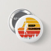 ヴィンテージロック登山レトロクライマシルエット 缶バッジ (正面&裏面)