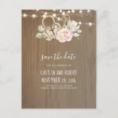 ヴィンテージロック鍵日付の保存 案内ポストカード (正面)