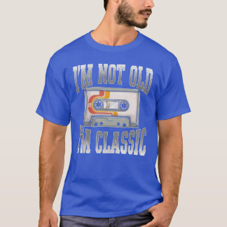 ヴィンテージロック クラシックカー ファミリー ミュージックカセット Tシャツ