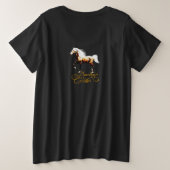 ヴィンテージロデオアメリカン女性のカーボーイ プラスサイズTシャツ (デザイン裏面)