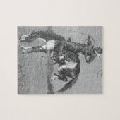 ヴィンテージロデオカウボーイズ、バッキングブロンコバイレミントン ジグソーパズル (横)