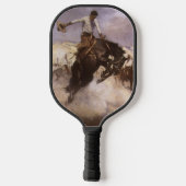 ヴィンテージロデオカウボーイ、ブリーズライディングby WHDケルナー ピックルボールラケット (裏面)