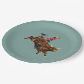 ヴィンテージロデオカウボーイ ペーパープレート (アングル)