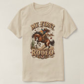 ヴィンテージロデオカウボーイTシャツウエスタンホース Tシャツ (デザイン正面)