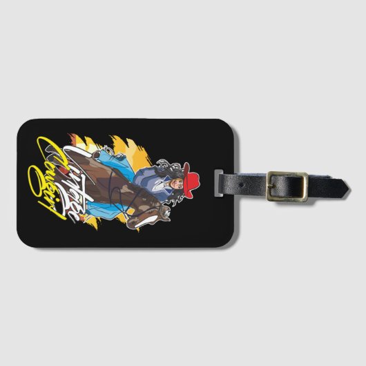 ヴィンテージロデオガールクラシックー ラゲッジタグ (正面横)