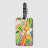 ヴィンテージロバートドローネーズエッフェルタワーアート ラゲッジタグ (正面縦)