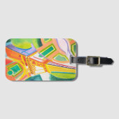 ヴィンテージロバートドローネーズエッフェルタワーアート ラゲッジタグ (正面横)