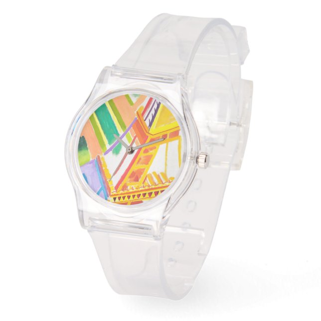 ヴィンテージロバートドローネーズエッフェルタワーアート 腕時計 (傾斜)