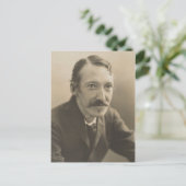 ヴィンテージロバートルイスティーブンソン写真ポートレート ポストカード (スタンド正面)