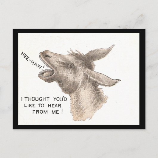 ヴィンテージロバ漫画 ポストカード (正面)