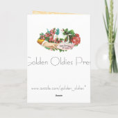 ヴィンテージロバ誕生日カード カード (裏面)