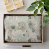 ヴィンテージロビンスとクリスマスの挨拶 薄葉紙 (ギフト)