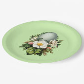 ヴィンテージロビンズエッグとバライースター ペーパープレート (アングル)