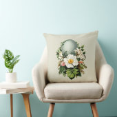 ヴィンテージロビンズエッグとバラ クッション (椅子)