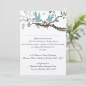 ヴィンテージロビンズエッグブルー結婚式招待状 招待状 (スタンド正面)