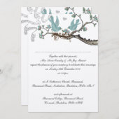 ヴィンテージロビンズエッグブルー結婚式招待状 招待状 (正面/裏面)