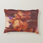 ヴィンテージロビンフッドとメリー彼の仲間by NC Wyeth アクセントクッション (裏面)