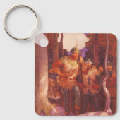 ヴィンテージロビンフッドとメリー彼の仲間by NC Wyeth キーホルダー (正面)