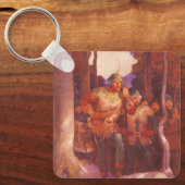 ヴィンテージロビンフッドとメリー彼の仲間by NC Wyeth キーホルダー (正面)