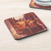 ヴィンテージロビンフッドとメリー彼の仲間by NC Wyeth コースター (左側)