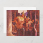 ヴィンテージロビンフッドとメリー彼の仲間by NC Wyeth シーズンカード (正面/裏面)